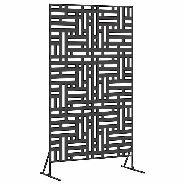 vidaXL Sichtschutz Schwarz 100 x 50 x 180 cm Stahl 868549 günstig online kaufen
