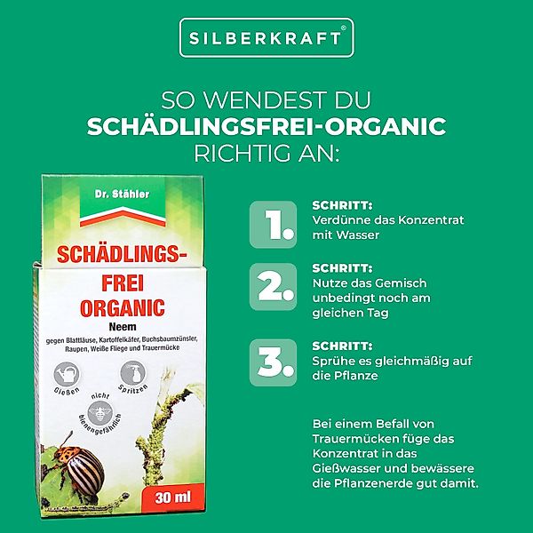 Silberkraft Pflanzenstärkungsmittel Schädlingsfrei-Organic mit Neem-Baum-Ex günstig online kaufen
