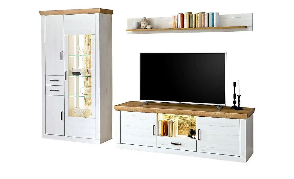 maison bleue Wohnwand  Zara ¦ weiß ¦ Maße (cm): B: 287 H: 205 T: 50.0 Wohnw günstig online kaufen
