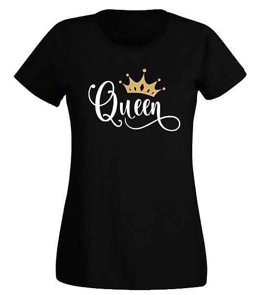 G-graphics T-Shirt Damen T-Shirt - Queen mit trendigem Frontprint, Slim-fit günstig online kaufen