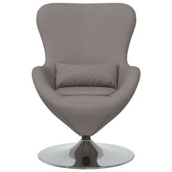 vidaXL Sessel Ei-Stuhl Taupe Stoff (1-St) günstig online kaufen