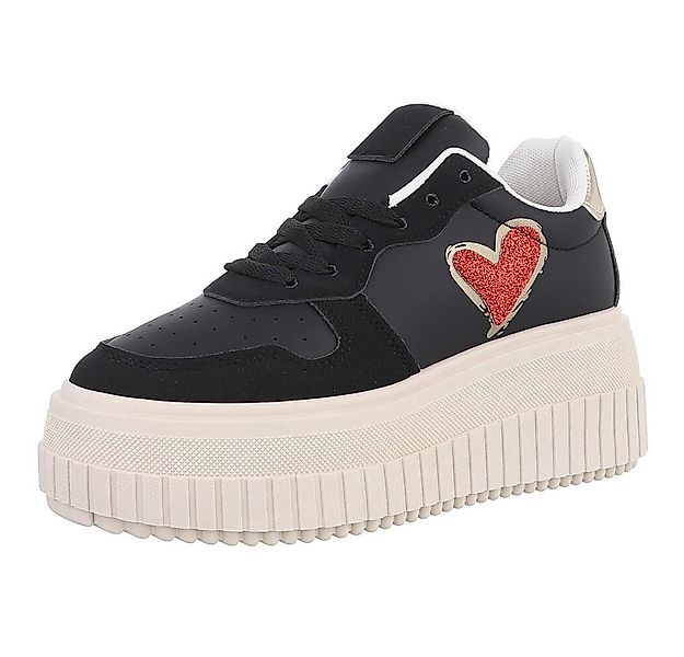 Ital-Design Damen Low-Top Freizeit Sneaker (88577337) Keilabsatz/Wedge Snea günstig online kaufen