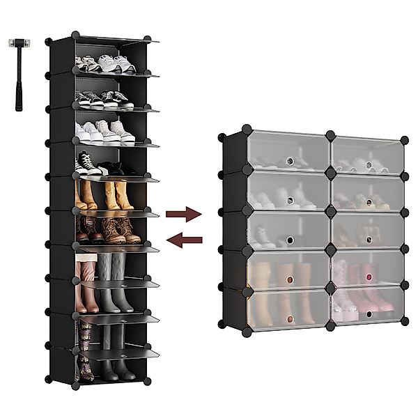 Sekey Schuhregal Schuhschrank 10 Ebenen, Platzsparend günstig online kaufen