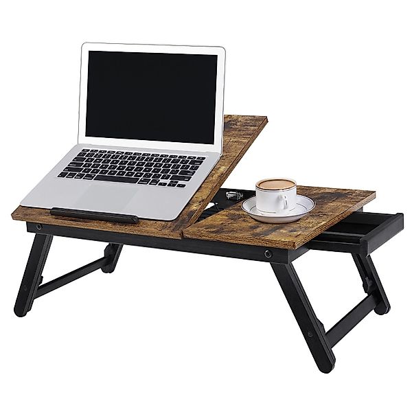 SONGMICS Laptoptisch, Laptopständer, Frühstückstablett, klappbare Beine, günstig online kaufen