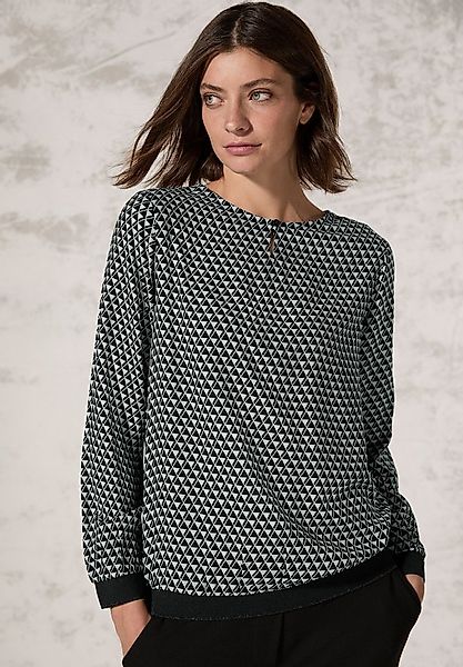 CECIL Langarmbluse mit Elastikbund günstig online kaufen