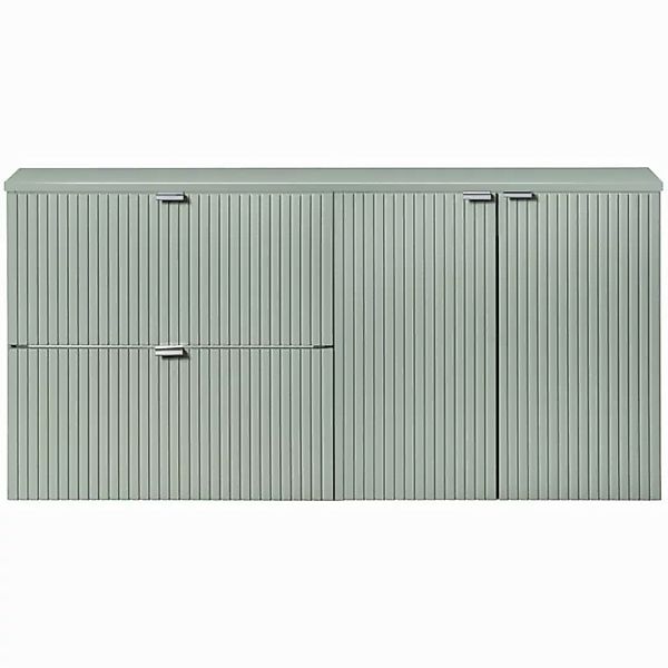 Lomadox Unterschrank NEWPORT-56-GREEN Waschtisch Doppelwaschtisch 120cm, gr günstig online kaufen