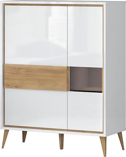 Home affaire Highboard »Vida«, UV lackiert, hochglänzend, Soft-Close und Pu günstig online kaufen