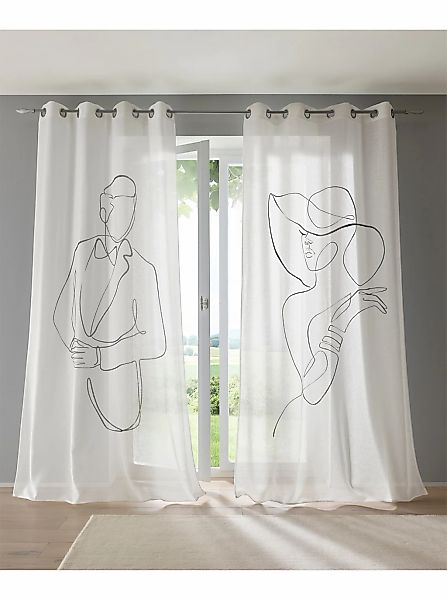heine home Gardine Ösen 1 Stk. tlg. günstig online kaufen
