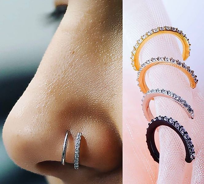 Karisma Schmuck Nasenpiercing Titan Hinged Nasenring günstig online kaufen