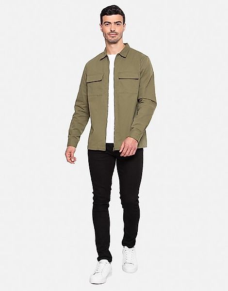 Threadbare Langarmhemd Cosmo Front (1-tlg) mit klassischem Reißverschluss günstig online kaufen