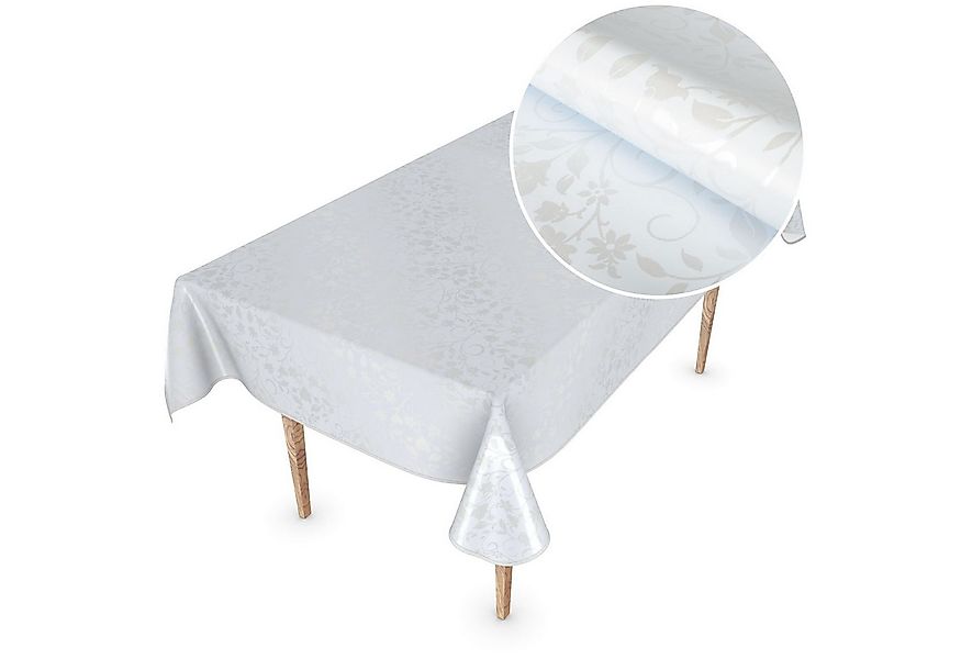 ANRO Tischdecke Wachstuchtischdecke MIMOSA Gartentischdecke (Einzelstück 1- günstig online kaufen