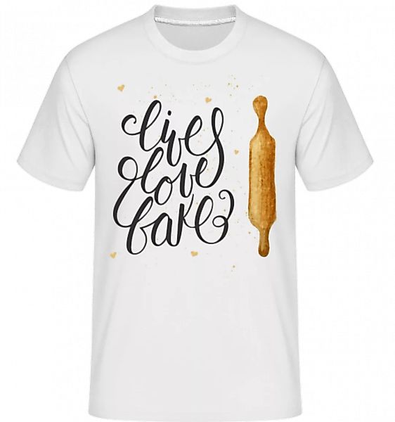 Live Love Bake · Shirtinator Männer T-Shirt günstig online kaufen