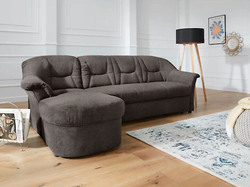 DOMO collection Ecksofa "Sarafina L-Form", wahlweise mit Bettfunktion, opti günstig online kaufen