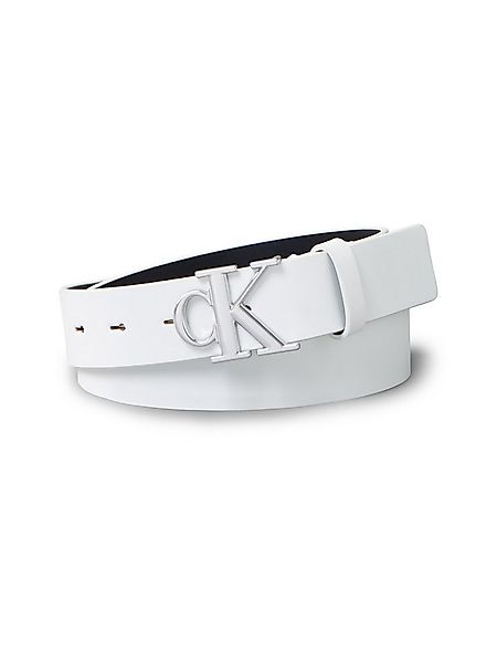 Calvin Klein Jeans Ledergürtel Monogram Plaque Buckle 30MM mit Logoschnalle günstig online kaufen