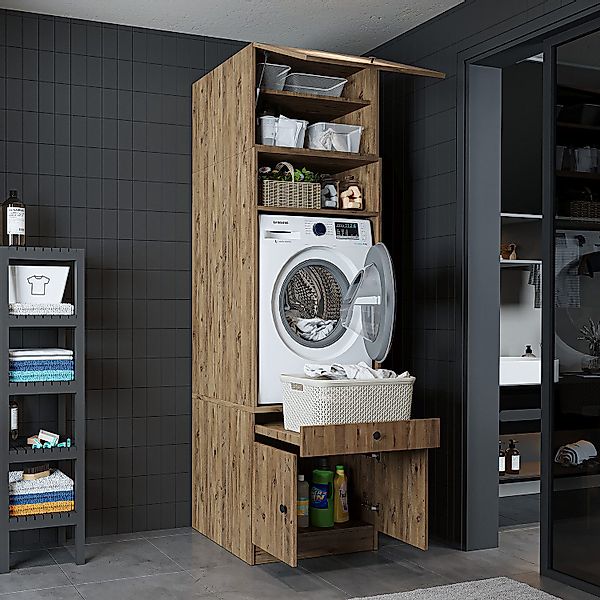 Roomart Waschmaschinenumbauschrank (Waschmaschinenschrank Überbauschrank Wa günstig online kaufen
