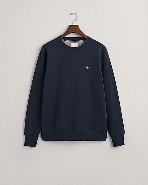 Gant Sweatshirt REG SHIELD C-NECK SWEAT, EVENING BLUE günstig online kaufen