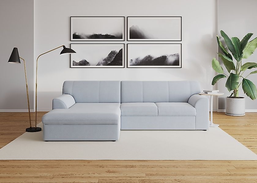 DOMO collection Ecksofa "Topper, elegant und zeitlos, kompaktes Stellmaß 24 günstig online kaufen