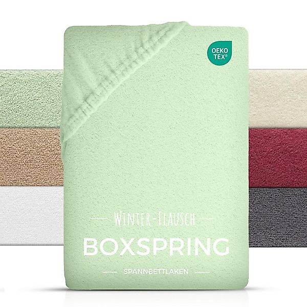 Carpe Sonno Spannbettlaken Boxspring Teddy Fleece Plüsch Winter 180x200 200 günstig online kaufen
