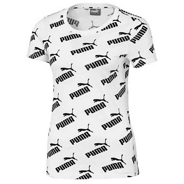 Puma Amplified All Over Print Kurzarm T-shirt M Puma White günstig online kaufen
