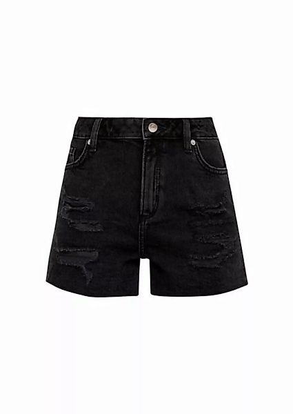 QS Jeansshorts Jeans-Shorts Abby / Mid Rise / Straight Leg günstig online kaufen
