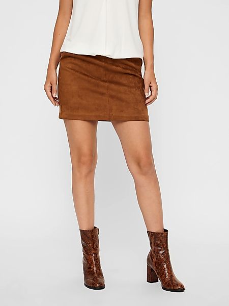 Vero Moda Lederimitatrock "VMDONNADINA FAUXSUEDE SHORT SKIRT" günstig online kaufen