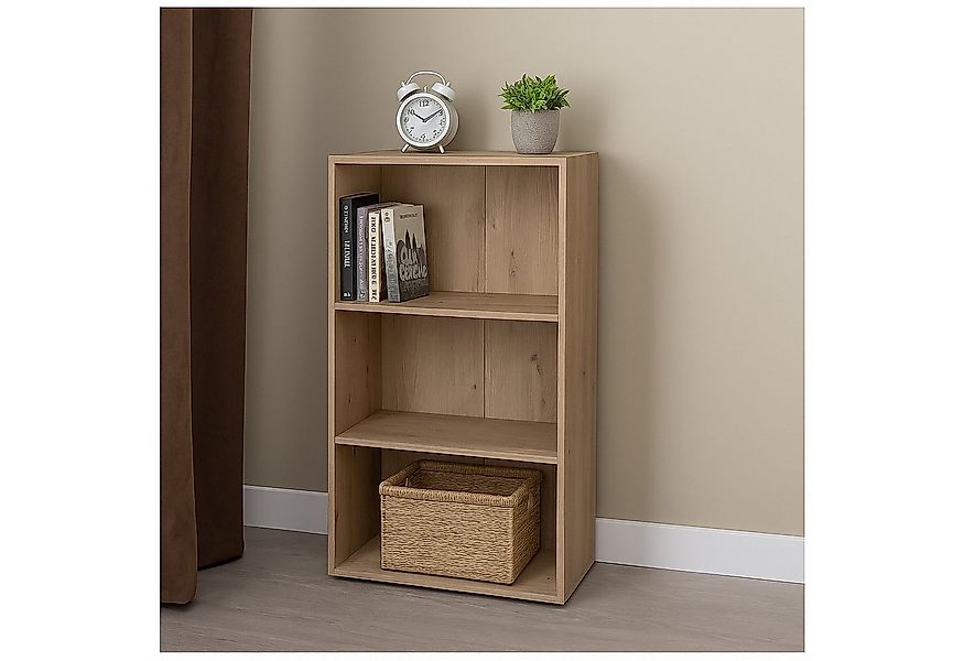 HTI-Living Mehrzweckregal Standregal Nina mit 3 Fächern Artisaneiche, Stück günstig online kaufen
