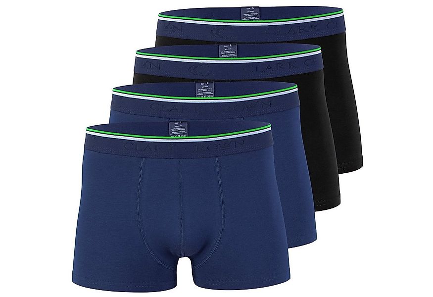 Clark Crown® Boxershorts (4-St) atmungsaktiv durch Bambusfaser günstig online kaufen