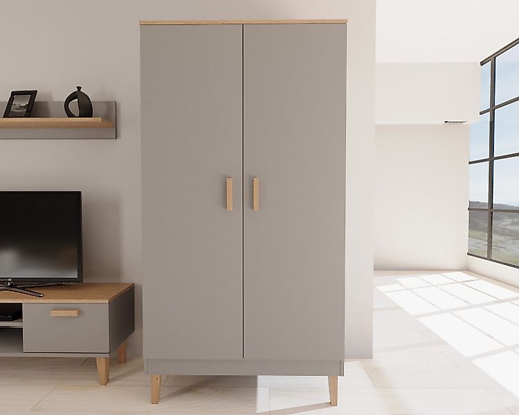 Bjird Drehtürenschrank Kleiderschrank mit Einlegeböden – günstig online kaufen