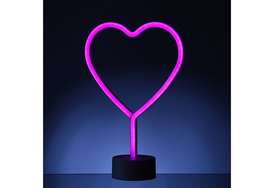SATISFIRE LED Dekolicht LED Neonlicht Herz pink Neonschild Leuchtfigur Batt günstig online kaufen