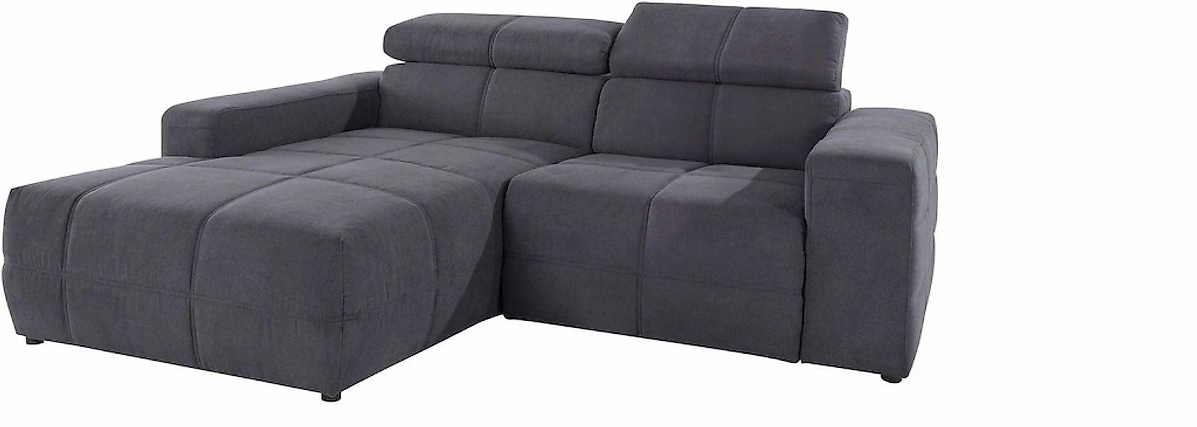 DOMO collection Ecksofa "Brandon, inkl. Kopfteilverstellung, B/T/H: 214/100 günstig online kaufen