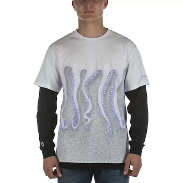 Octopus  T-Shirts & Poloshirts T-Shirt  Milan L/S Bianco Nero günstig online kaufen