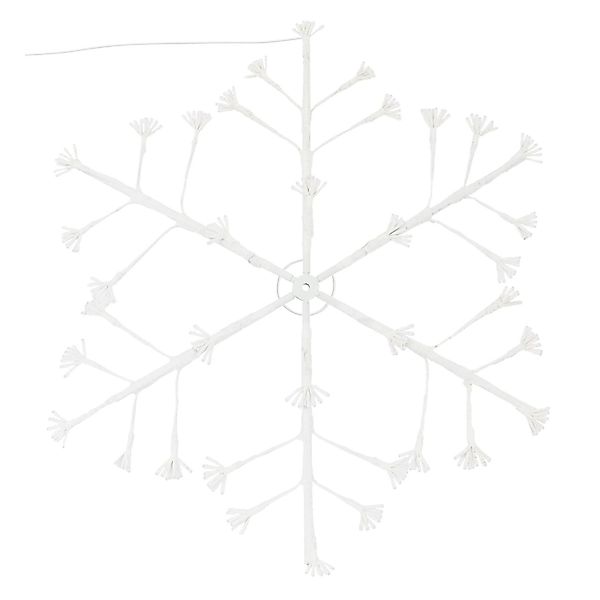 ECD Germany LED-Schneeflocke 288 Warmweißen LEDs 87cm Weihnachtsbeleuchtung günstig online kaufen