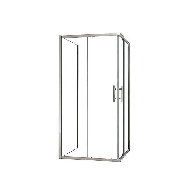 Duschparadies U-FORM Duschkabine Schiebetür 90 x 90cm Mit Seitenwand 90cm U günstig online kaufen