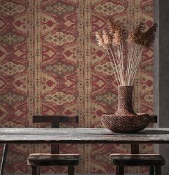 Bricoflor Boho Tapete Beige Weiß Teppich Vliestapete Im Ethno Chic für Schl günstig online kaufen