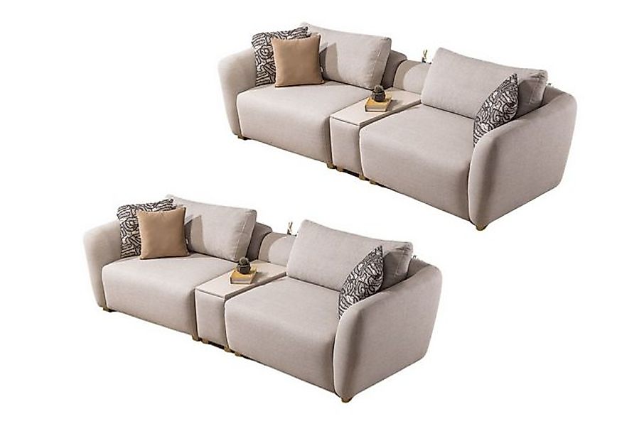 Villa Möbel Polstergarnitur Allegro, (Set, 2-tlg), mit Relax-/Bettfunktion günstig online kaufen
