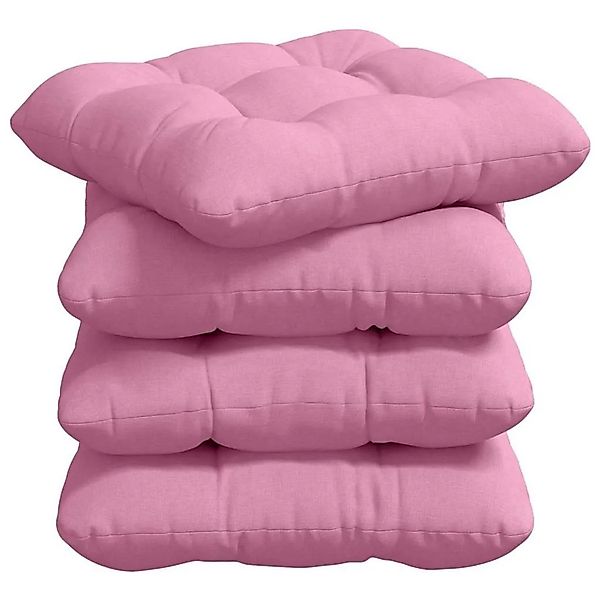 vidaXL Sitzkissen 4 Stk Rosa 45 x 45 x 12 cm Stoff 42015118 günstig online kaufen