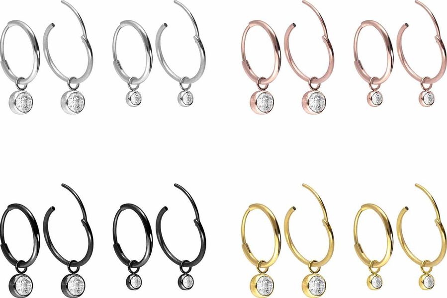 FILANGO Paar Creolen Titan Ohrclicker Creolen günstig online kaufen