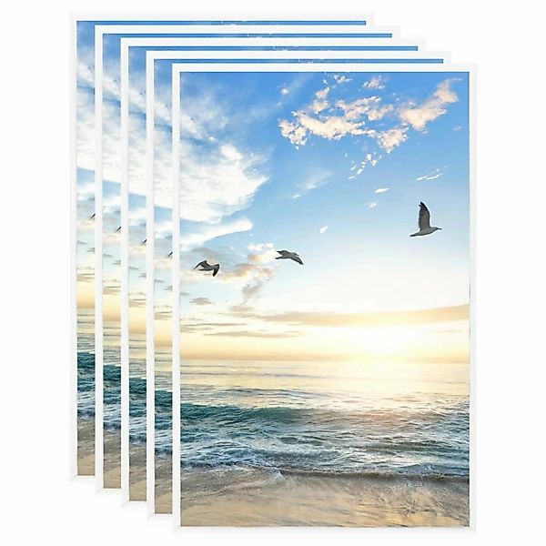 Bilderrahmen Collage 5 Stk. Für Wand Tisch Weiß 13x18 Cm Mdf günstig online kaufen