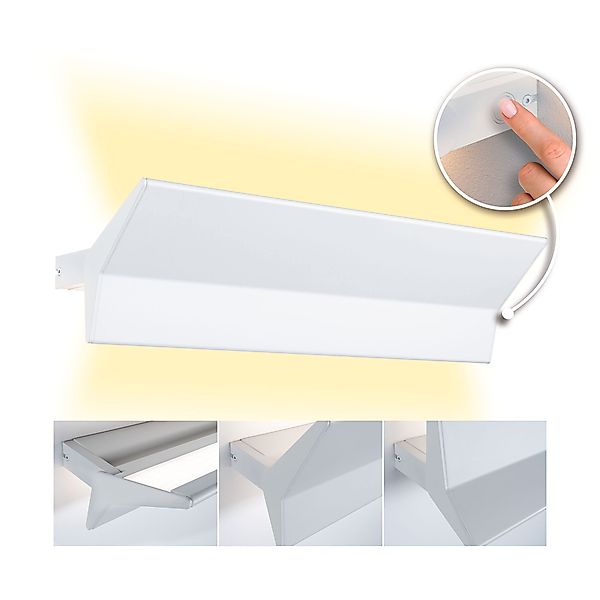 Paulmann "LED Wandleuchte 3-Step-Dim Stine 2700K 970lm / 0lm 230V 13W / 4W günstig online kaufen