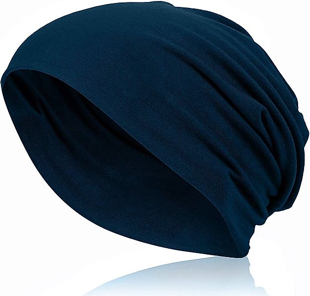 Ted Williams Beanie Marineblaue Unisex-Strickmütze aus weichem Jersey (1-St günstig online kaufen