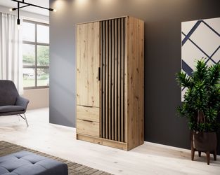 MOEBLO Kleiderschrank JOHN (Latten aus Holz, günstig online kaufen