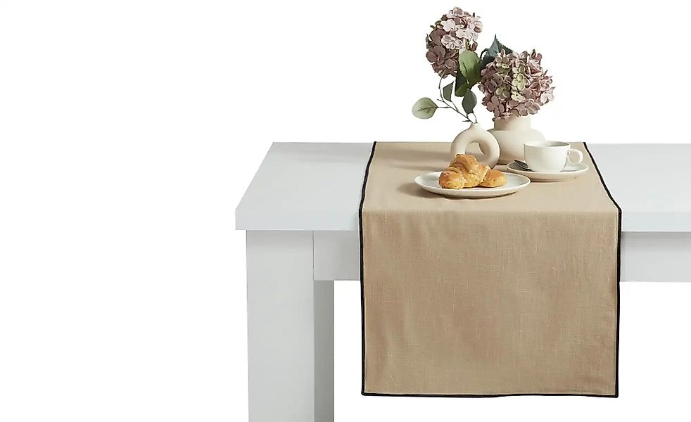 Tischläufer  Uni ¦ braun ¦ 100% Baumwolle ¦ Maße (cm): B: 45 Tischwäsche & günstig online kaufen
