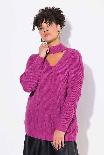 MIAMODA Strickpullover Pullover Regular Fit V-Ausschnitt günstig online kaufen
