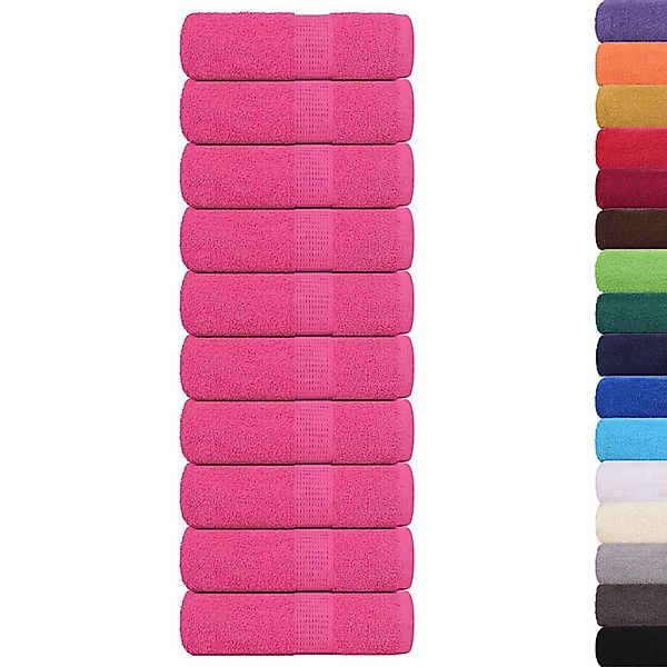 vidaXL Waschhandtücher 10 Stück FROGN Rosa 30x30 cm 100% Baumwolle 137042 günstig online kaufen