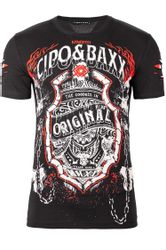 Cipo & Baxx Print-Shirt Extravagantes Kurzarm günstig online kaufen