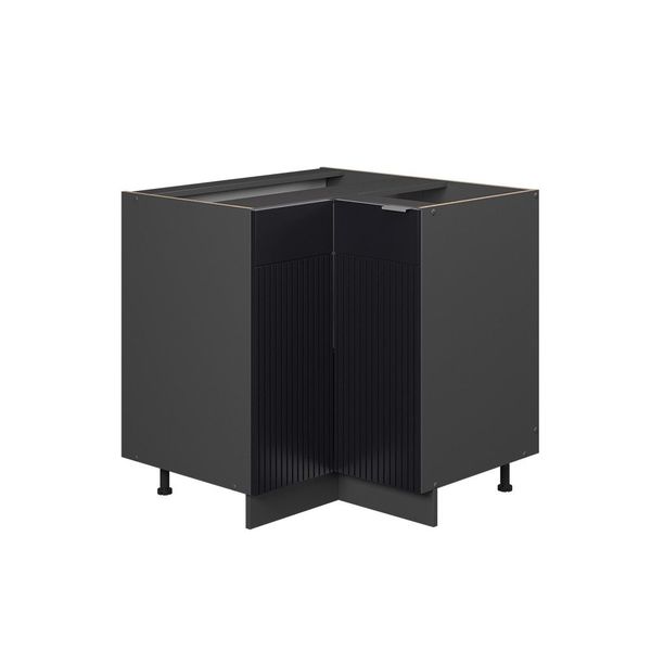 Vicco Eckunterschrank Fame-Line, Schwarz gestreift/Anthrazit, 80.5 günstig online kaufen