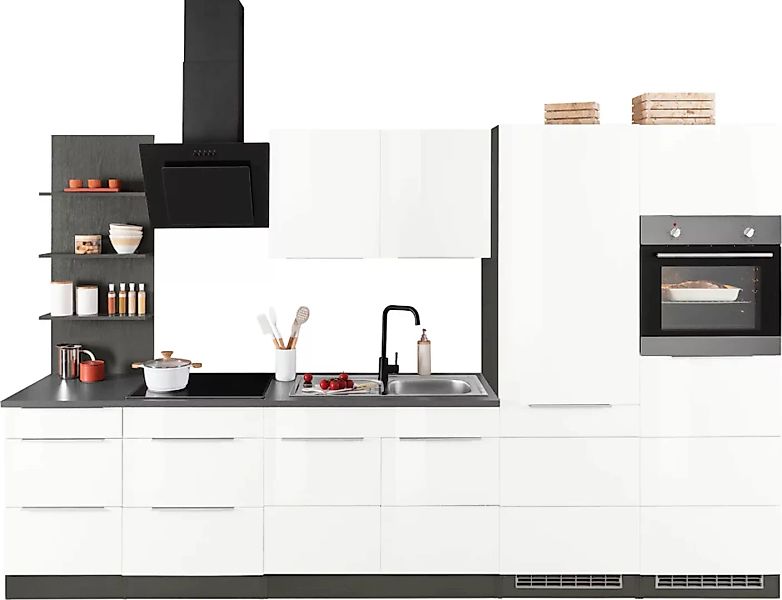 Kochstation Küchenzeile "KS-Brindisi", ohne Geräte, Breite 330 cm günstig online kaufen