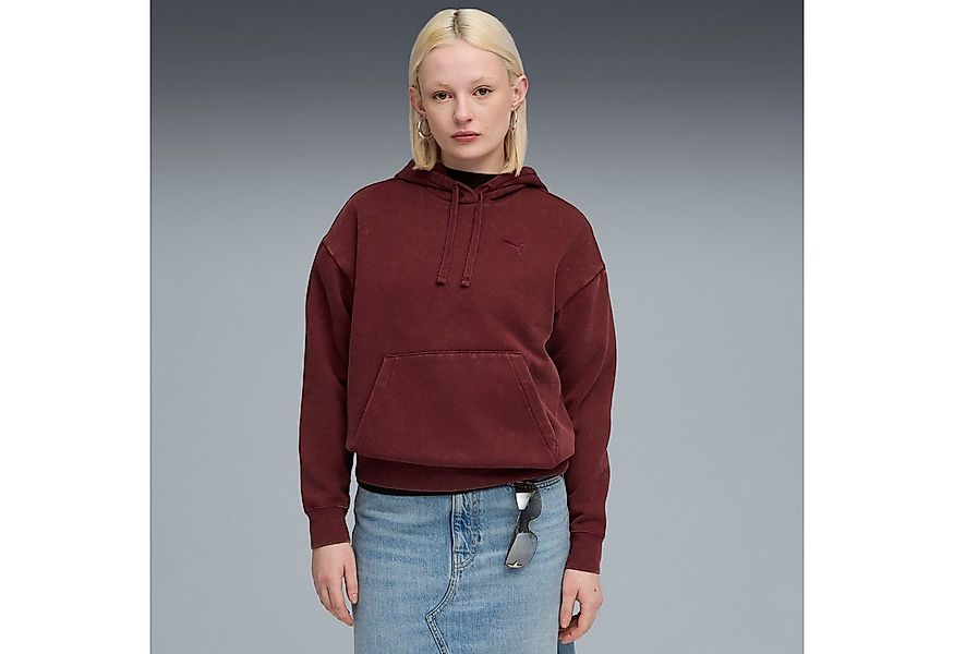 PUMA Kapuzensweatshirt ESS ELEVATED RELAXED WASH HOODIE FL mit Print-Applik günstig online kaufen