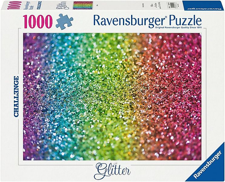 Ravensburger Puzzle Challenge, Glitter, 1000 Puzzleteile, Made in Germany günstig online kaufen