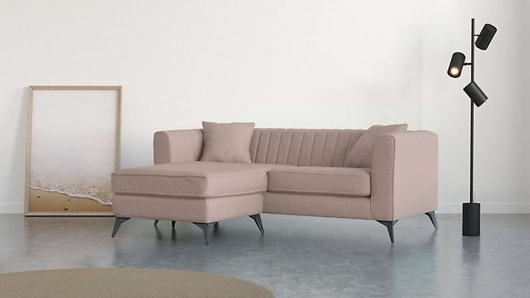 Places of Style Ecksofa MATTHEW L-Form ideal für kleine Räume, Maße B/T/H: günstig online kaufen